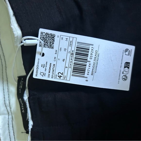 Mango Bermuda shorts with contrast trim - Picture 4 of 5